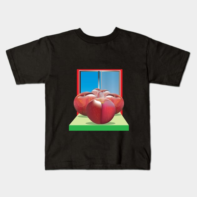 Plums Kids T-Shirt by crunchysqueak